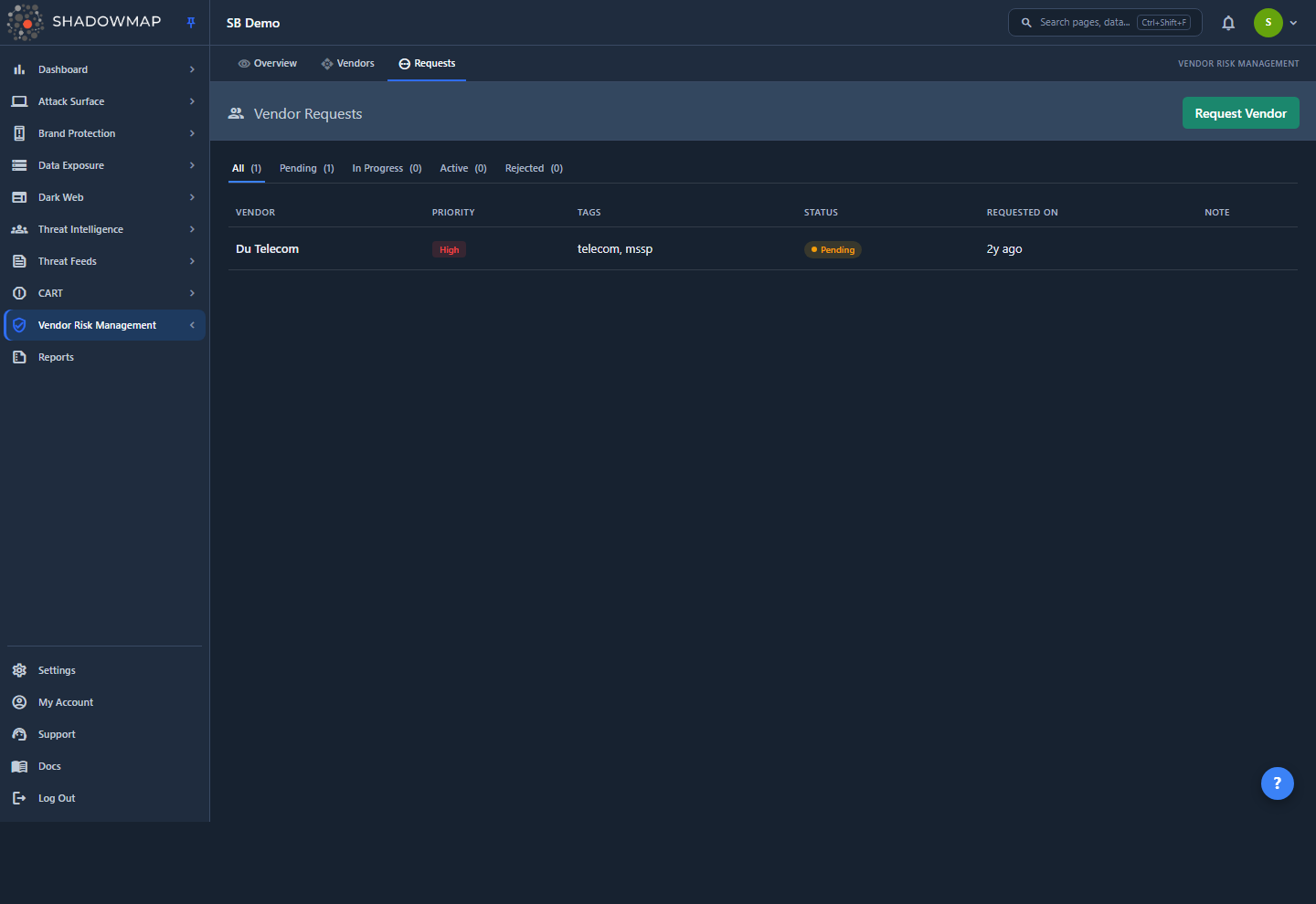 Vendor Requests