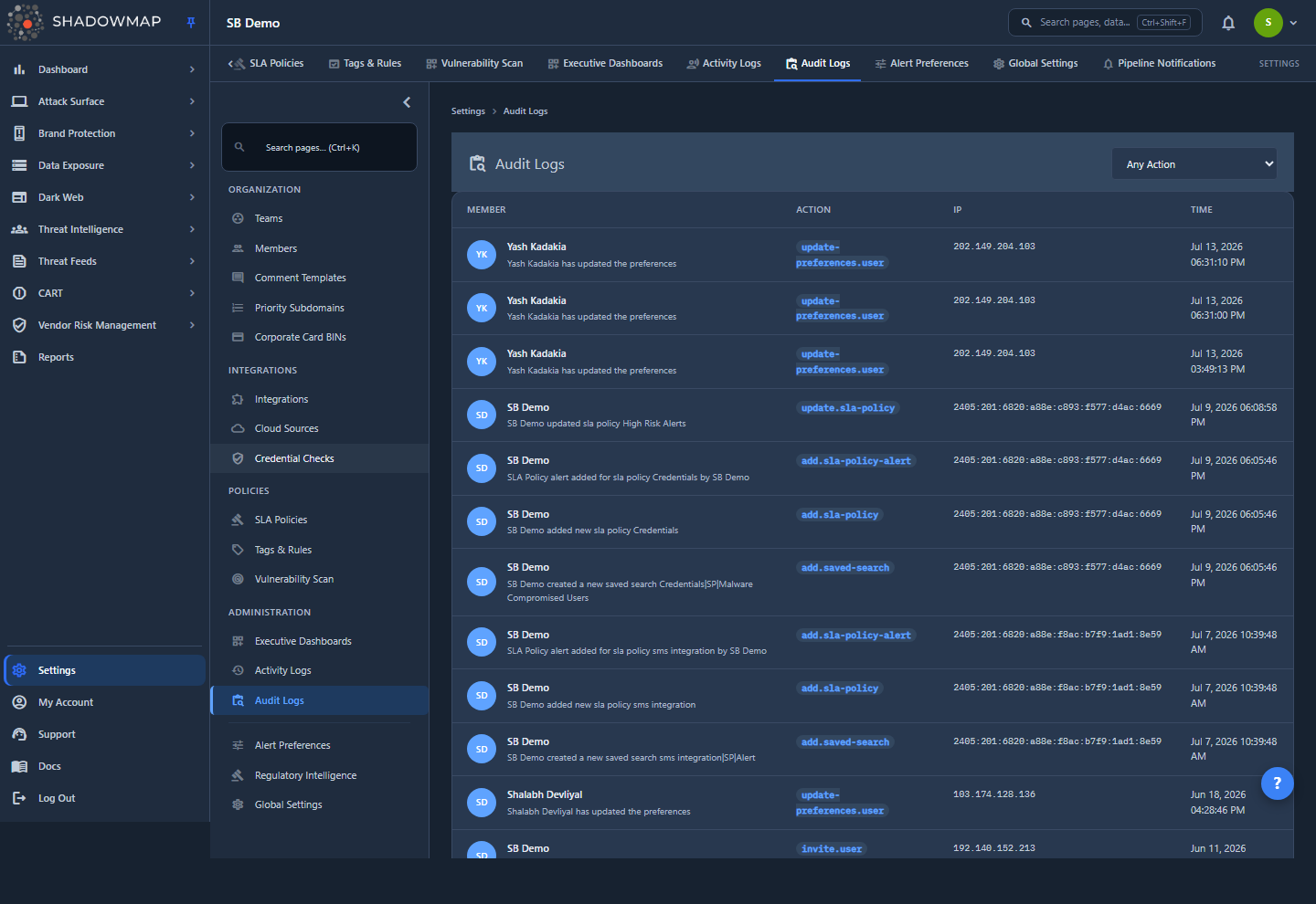Audit Logs